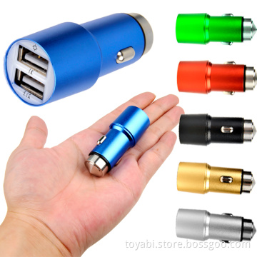 Newest 2 port 5V2.1A dual usb car charger for phone